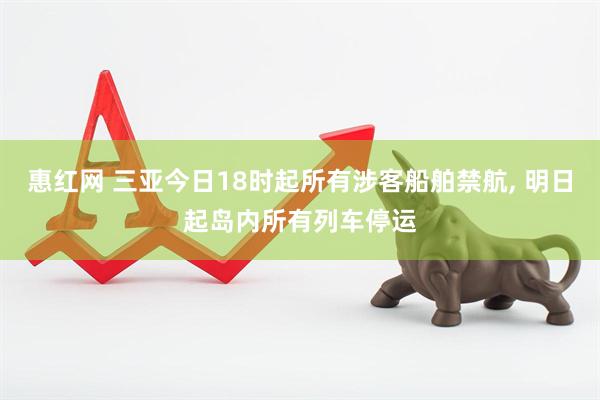 惠红网 三亚今日18时起所有涉客船舶禁航, 明日起岛内所有列车停运