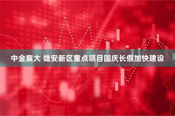 中金宸大 雄安新区重点项目国庆长假加快建设