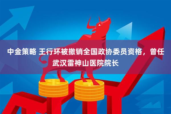 中金策略 王行环被撤销全国政协委员资格，曾任武汉雷神山医院院长